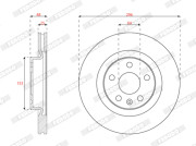 DDF3036C Brzdový kotúč MAXI KIT FERODO