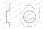 DDF3045C Brzdový kotúč MAXI KIT FERODO