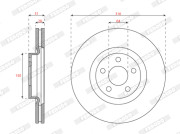 DDF3058C Brzdový kotúč MAXI KIT FERODO