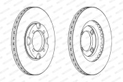 DDF342 Brzdový kotúč MAXI KIT FERODO