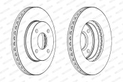 DDF371 Brzdový kotúč MAXI KIT FERODO