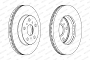 DDF402 Brzdový kotúč MAXI KIT FERODO