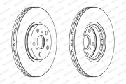 DDF502 Brzdový kotúč MAXI KIT FERODO