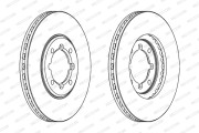 DDF609 Brzdový kotúč MAXI KIT FERODO