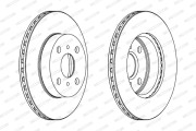 DDF775 Brzdový kotúč MAXI KIT FERODO