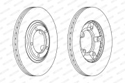 DDF826 Brzdový kotúč MAXI KIT FERODO