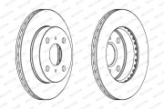 DDF948 Brzdový kotúč MAXI KIT FERODO