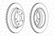 DDF955 Brzdový kotúč MAXI KIT FERODO