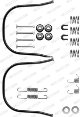 FBA112 Sada príslużenstva brzdovej čeľuste MAXI KIT FERODO