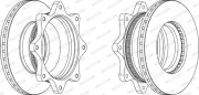 FCR171A Brzdový kotúč MAXI KIT FERODO