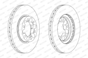 FCR339A Brzdový kotúč MAXI KIT FERODO