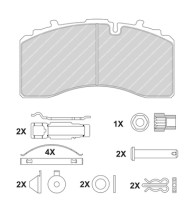 FCV4461BFE Sada brzdových platničiek kotúčovej brzdy MAXI KIT FERODO