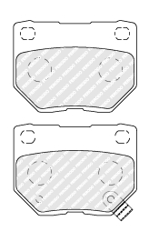 FDB1372 Sada brzdových platničiek kotúčovej brzdy MAXI KIT FERODO