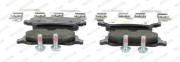 FDB4432 Sada brzdových platničiek kotúčovej brzdy MAXI KIT FERODO