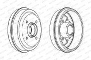 FDR329121 Brzdový bubon MAXI KIT FERODO