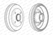 FDR329317 Brzdový bubon MAXI KIT FERODO