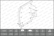 K17992.0-F3543 Sada brzd. obloż., Bubn. brzda MAXI KIT FERODO