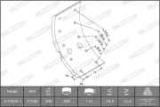 K17992.1-F3526 Sada brzd. obloż., Bubn. brzda MAXI KIT FERODO