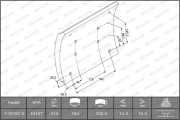 K19187.0-F3543 Sada brzd. obloż., Bubn. brzda MAXI KIT FERODO