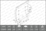 K19486.0-F3672 Sada brzd. obloż., Bubn. brzda MAXI KIT FERODO