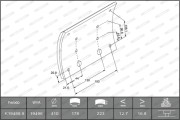 K19488.0-F3744 Sada brzd. obloż., Bubn. brzda MAXI KIT FERODO