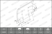 K19488.1-F3660 Sada brzd. obloż., Bubn. brzda MAXI KIT FERODO