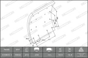K19932.1-F3660 Sada brzd. obloż., Bubn. brzda MAXI KIT FERODO