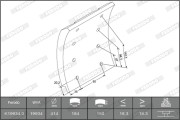 K19934.1-F3537 Sada brzd. obloż., Bubn. brzda MAXI KIT FERODO