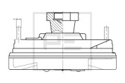 100.233-00A Spojka ventilátora chladenia PE Automotive