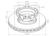 106.004-10A Brzdový kotúč PE Automotive