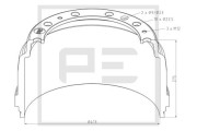 126.074-97A Brzdový bubon PE Automotive