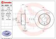 08.4926.10 Brzdový kotúč PRIME LINE BREMBO