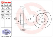 08.5443.40 Brzdový kotúč PRIME LINE BREMBO