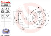 08.5530.10 Brzdový kotúč PRIME LINE BREMBO