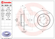 08.5639.20 Brzdový kotúč PRIME LINE BREMBO