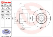 08.5714.10 Brzdový kotúč PRIME LINE BREMBO