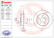 08.5737.20 Brzdový kotúč PRIME LINE BREMBO