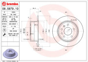 08.5879.10 Brzdový kotúč PRIME LINE BREMBO