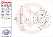 08.6857.10 Brzdový kotúč PRIME LINE BREMBO