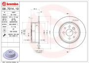 08.7014.10 Brzdový kotúč PRIME LINE BREMBO