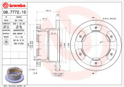 08.7772.10 Brzdový kotúč PRIME LINE BREMBO