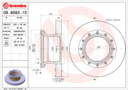 08.8060.10 Brzdový kotúč PRIME LINE BREMBO