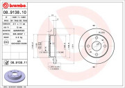 08.9138.10 Brzdový kotúč PRIME LINE BREMBO