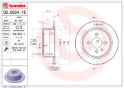 08.9504.10 Brzdový kotúč PRIME LINE BREMBO