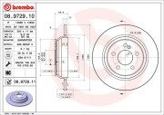 08.9729.11 Brzdový kotúč COATED DISC LINE BREMBO