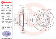 08.9769.1X Brzdový kotúč BEARING DISC LINE BREMBO