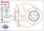 08.9787.11 Brzdový kotúč COATED DISC LINE BREMBO