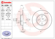 08.A298.10 Brzdový kotúč PRIME LINE BREMBO