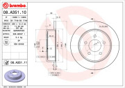 08.A351.11 Brzdový kotúč COATED DISC LINE BREMBO