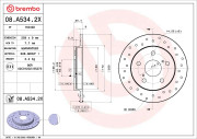 08.A534.2X Brzdový kotúč BEARING DISC LINE BREMBO